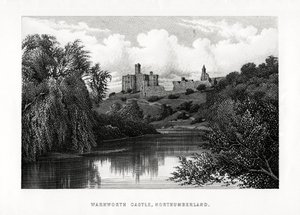 Zamek Warkworth, Northumberland, 1896 autorstwa Unbekannt