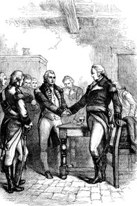 Waszyngton żegna się ze swoimi starymi towarzyszami, 1783 c1880 autorstwa Unbekannt