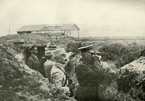 Oglądanie bitwy we Francji, c1915, 1919. autorstwa Unbekannt