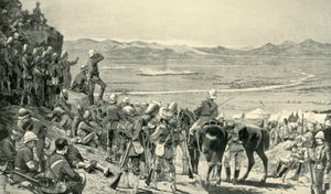 Oglądanie pogromu wojsk afgańskich z góry Bab Wali, 1 września 1880, 1901. autorstwa Unbekannt