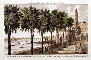 Wodociągi w York Buildings, Strand, dostarczające wodę do Londynu z Tamizy, 1790 autorstwa Unbekannt