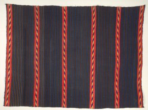 Noszenie koca w paski Moki Moqui, 1865-1875. autorstwa Unbekannt