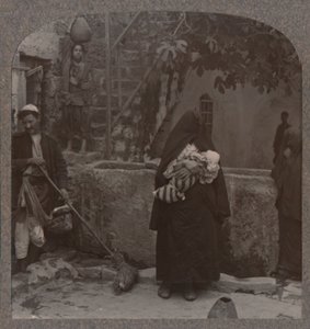 Cóż, Peters huse, Jaffa, c1900 autorstwa Unbekannt