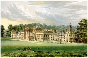 Wentworth Woodhouse, Yorkshire, dom hrabiego Fitzwilliama, ok. 1880 r. autorstwa Unbekannt
