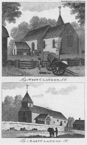 West Clandon i East Clandon, 1798. autorstwa Unbekannt