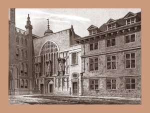 Zachodni front kaplicy Guildhall, 1886 autorstwa Unbekannt