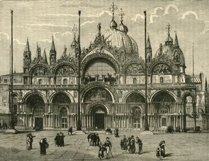 Zachodni Front St. Marks, Wenecja, 1890. autorstwa Unbekannt