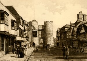 Westgate, Canterbury, 1898. autorstwa Unbekannt