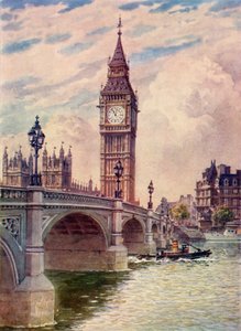 Westminster Bridge i Big Ben, c1948. autorstwa Unbekannt