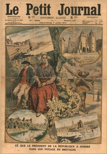 To, co podziwiał prezydent podczas swojej podróży do Bretanii w 1914 roku. autorstwa Unbekannt