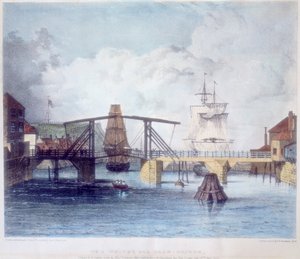 Port Whitby, Yorkshire, u ujścia rzeki Esk, ok. 1833 r. autorstwa Unbekannt