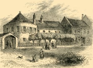 Dom Białego Kanału ok. 1820 r., ok. 1872 r. autorstwa Unbekannt