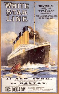 Linia Białej Gwiazdy. Titanic i Olympic, c. 1911 autorstwa Unbekannt