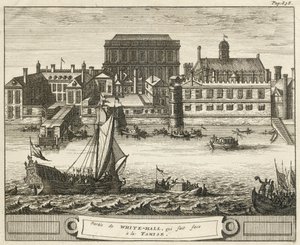 Whitehall, Westminster, Londyn, 1707 autorstwa Unbekannt