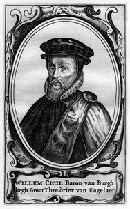 Willem Cecil, 1. baron Burghley, XVI-wieczny angielski mąż stanu autorstwa Unbekannt