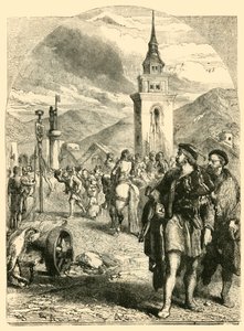 William Tell na rynku w Altdorfie, 1890. autorstwa Unbekannt