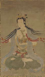 Gałąź wierzby Guanyin, dynastia Ming, XVII wiek. autorstwa Unbekannt