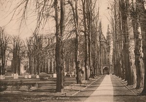 Katedra i Avenue w Winchester, Hampshire, początek XX wieku. autorstwa Unbekannt