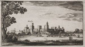 Zamek Windsor z południowego wschodu, XVII wiek. autorstwa Unbekannt