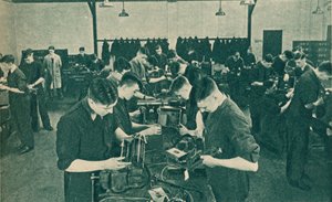 Warsztat mechaników operatorów bezprzewodowych, 1940 autorstwa Unbekannt