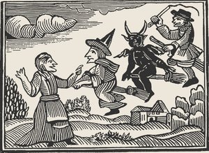 Czarownice z Niewidzialnego świata Cottona Mathera, 1689. autorstwa Unbekannt