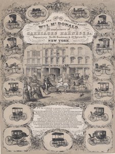 Wm. L. McDonald, Manufacturers of Carriage Harness & Co. Repository, No. 26 Beekman & 1..., 1852-86. autorstwa Unbekannt