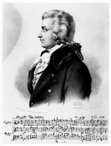 Wolfgang Amadeusz Mozart 1756-1791, c1790 autorstwa Unbekannt
