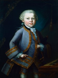 Wolfgang Amadeus Mozart, kompozytor austriacki, 1761 autorstwa Unbekannt