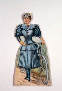 Kobieta w kolarskiej sukience, Amerykanka, ok. 1900 autorstwa Unbekannt