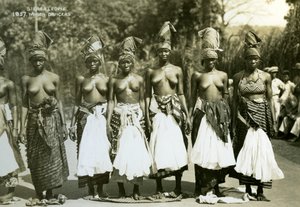 Tancerki, Sierra Leone, XX wiek autorstwa Unbekannt
