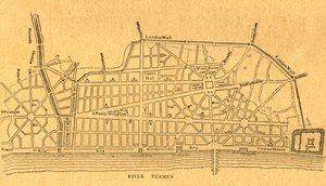Plan Wrensa dotyczący odbudowy Londynu, 1897. autorstwa Unbekannt