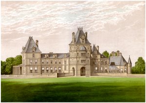 Wynnstay, Denbighshire, Walia, dom Baroneta Williamsa-Wynna, ok. 1880 r. autorstwa Unbekannt