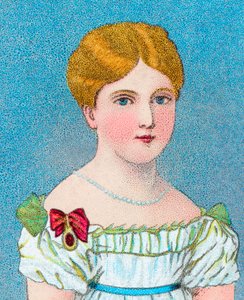Młoda królowa Wiktoria, potem księżniczka Aleksandrina Wiktoria z Kentu, c1829 c1902 autorstwa Unbekannt
