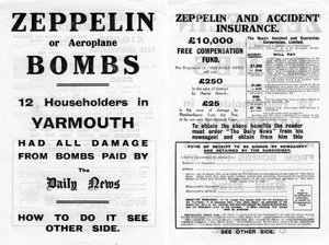 Reklama Zeppelin i ubezpieczenia wypadkowego, 1910 autorstwa Unbekannt