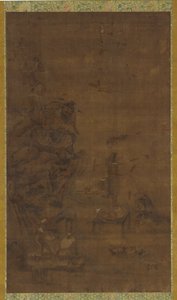 Zhong Kui Oswajanie Pięciu Zaraz, XVI-XVII wiek. autorstwa Unbekannt
