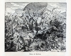 Ziska w bitwie, 1882 autorstwa Unbekannt