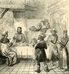 Kolacja Zizim z Wielkim Mistrzem Rodos, 1890. autorstwa Unbekannt