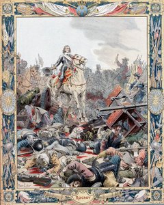 duc dEnghien prowadzący francuskie zwycięstwo nad Hiszpanami, wojna trzydziestoletnia, 1643 c1880 autorstwa Unbekannt