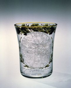 Dmuchany, bejcowany i emaliowany puchar dekorowany przez Samuela Mohn, 1813-14 autorstwa Unbekannt Unbekannt