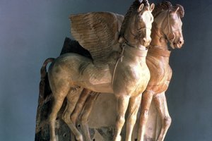 COX I 309 Para skrzydlatych terakotowych koni, ze świątyni Tarquinia, Włochy, V-VI wiek p.n.e. (zob. też 60481) autorstwa Unbekannt Unbekannt