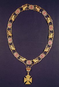 Obroża honorowa ze złota i emalii podarowana księciu Wellington (1769-1852) przez Jerzego IV, ok. 1825 autorstwa Unbekannt Unbekannt