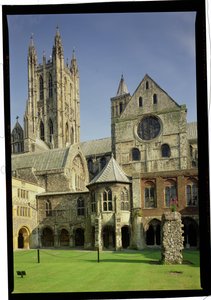Zewnętrzny widok katedry w Canterbury, Kent autorstwa Unbekannt Unbekannt