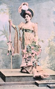 Hariclea Darclee w operze „Tosca” Giacomo Pucciniego (1858-1924) 1900 (zdjęcie kolorowe) autorstwa Unbekannt Unbekannt