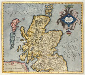 Mapa Królestwa Szkocji, XVII-wieczna Scotia Regnum (pod wpływem Atlasu Mercators)