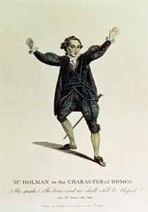 Pan Holman w postaci Romea, wyd. 1784 autorstwa Unbekannt Unbekannt
