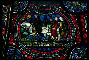 Pielgrzymi jadący do Canterbury, XIII wiek autorstwa Unbekannt Unbekannt
