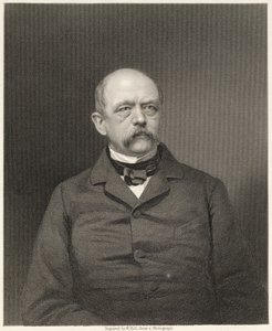 Portret Otto von Bismarcka (1815-98) wyryty przez Williama Holla (1807-71) ze zdjęcia, wyd. przez Williama Mackenzie autorstwa Unbekannt Unbekannt