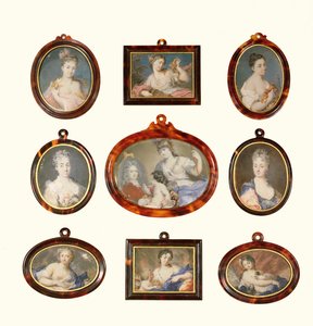 Wybór miniatur Rosalby Carriera (1675-1757) i Corneliusa Hozera (fl.1766-67) autorstwa Unbekannt Unbekannt