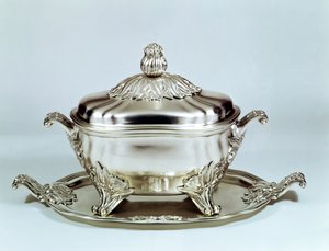 Stojak na wazę, Drezno, barokowy, autorstwa Friedricha Reinharda Schrodla, ok. 1750