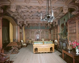 Biblioteka, Abbotsford House, Melrose, przebudowana ok. 1822 r. autorstwa Unbekannt Unbekannt